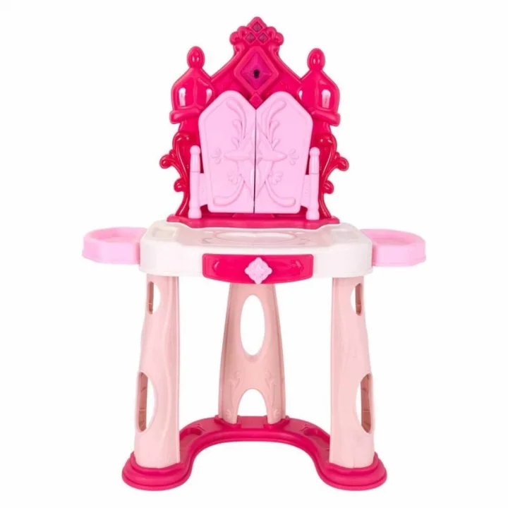 Mey İthalat® Pretty Pinky Işıklı ve Sesli Makyaj Masası Oyun Seti