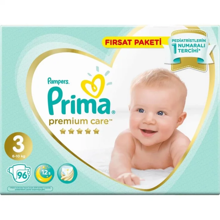 Mey İthalat®   Care Fırsat Paketi 3 Beden 96 Adet