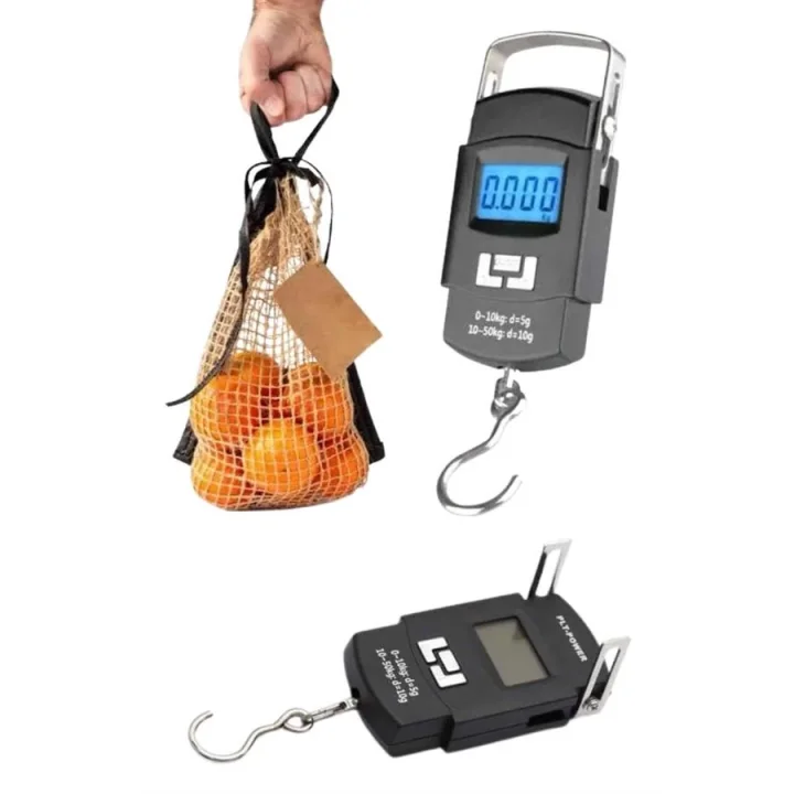 Mey İthalat® Profesyonel El Terazisi El Kantarı 50 Kg Dijital Göstergeli Tartı