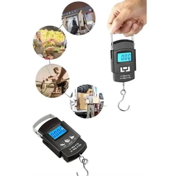 Mey İthalat® Profesyonel El Terazisi El Kantarı 50 Kg Dijital Göstergeli Tartı