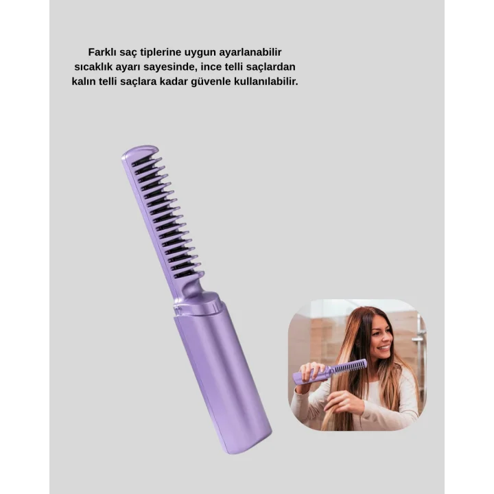 Mey İthalat® Profesyonel Saç Düzleştirici – Saç Tipine Göre Ayarlanabilir Sıcaklık ve Koruma