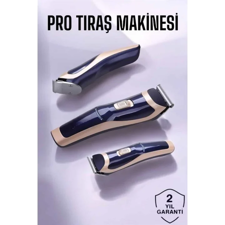 Mey İthalat® Profesyonel Şarjlı Saç ve Sakal Traş Makinesi Kolay Kullanım