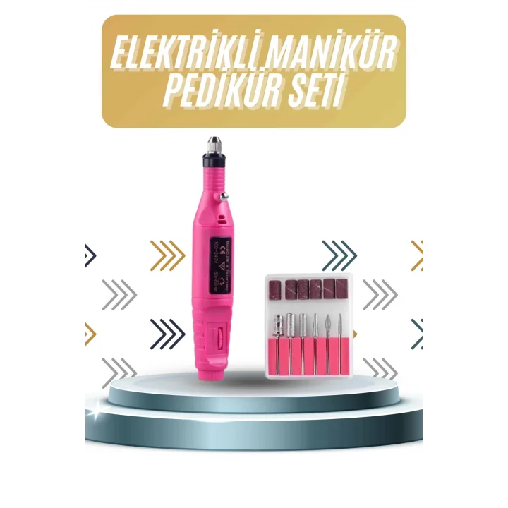 Mey İthalat® Protez Tırnak Ayak Nasır Ve Tırnak Mantar Makinesi Elektrikli 12v Tırnak Törpü Seti