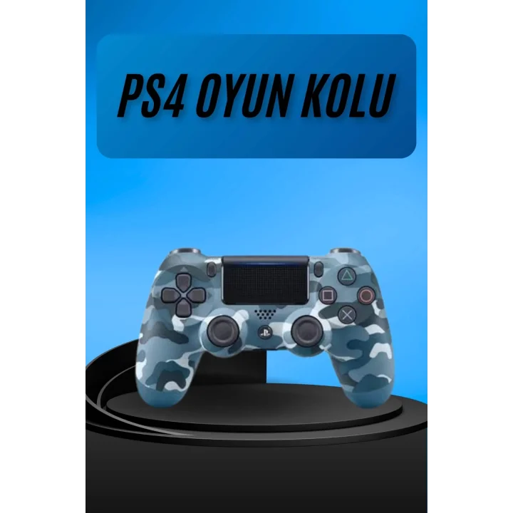 Mey İthalat® PS4 Joystick Oyun Kolu Titreşimli Uzun Pil Ömrü USB Şarj Kablolu