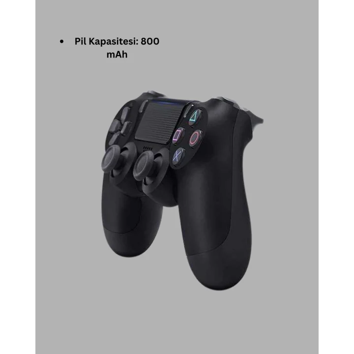 Mey İthalat® PS4 Uyumlu Kablosuz Oyun Kolu – Titreşimli, Şarjlı ve Ergonomik