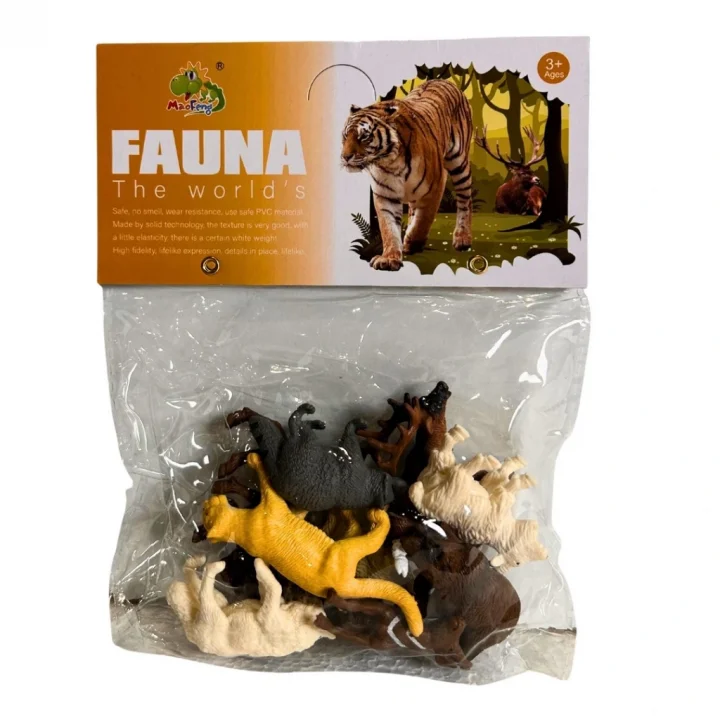 Mey İthalat® Pvc Pakette Onlu Küçük Vahşi Hayvanlar