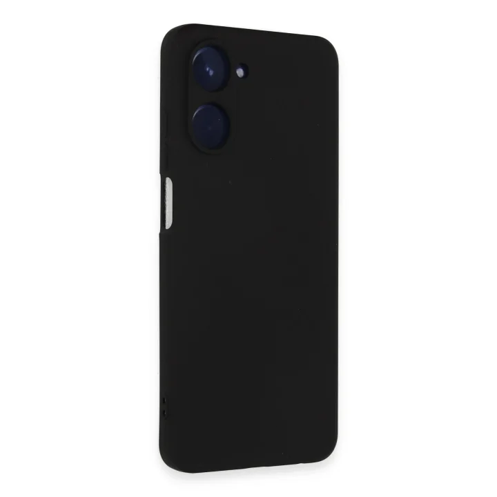 Mey İthalat®  Realme 10 4G Kılıf Nano içi Kadife Silikon - Siyah