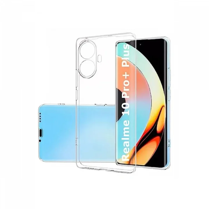 Mey İthalat®  Realme 10 Pro Plus 5G Kılıf Lüx Şeffaf Silikon