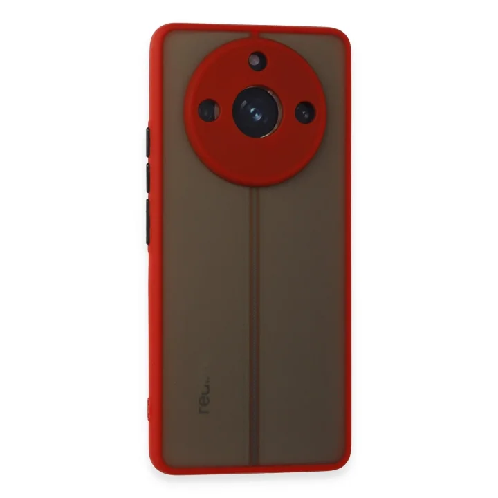 Mey İthalat®  Realme 11 Pro Kılıf Montreal Silikon Kapak - Kırmızı