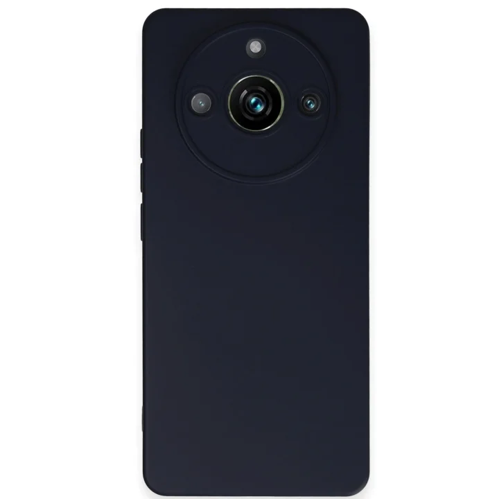Mey İthalat®  Realme 11 Pro Kılıf Nano içi Kadife Silikon - Lacivert