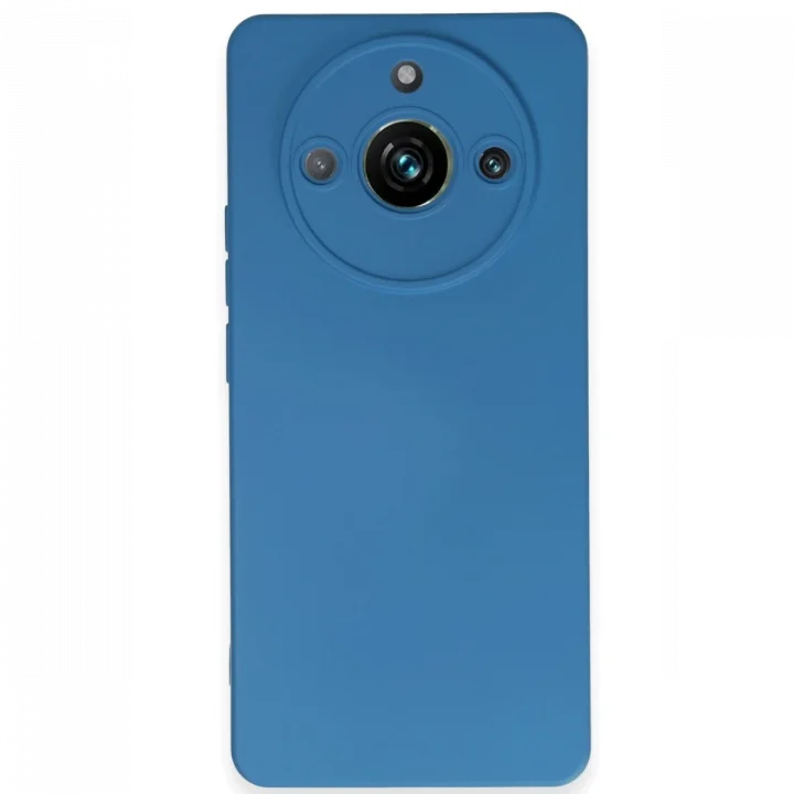 Mey İthalat®  Realme 11 Pro Kılıf Nano içi Kadife Silikon - Mavi