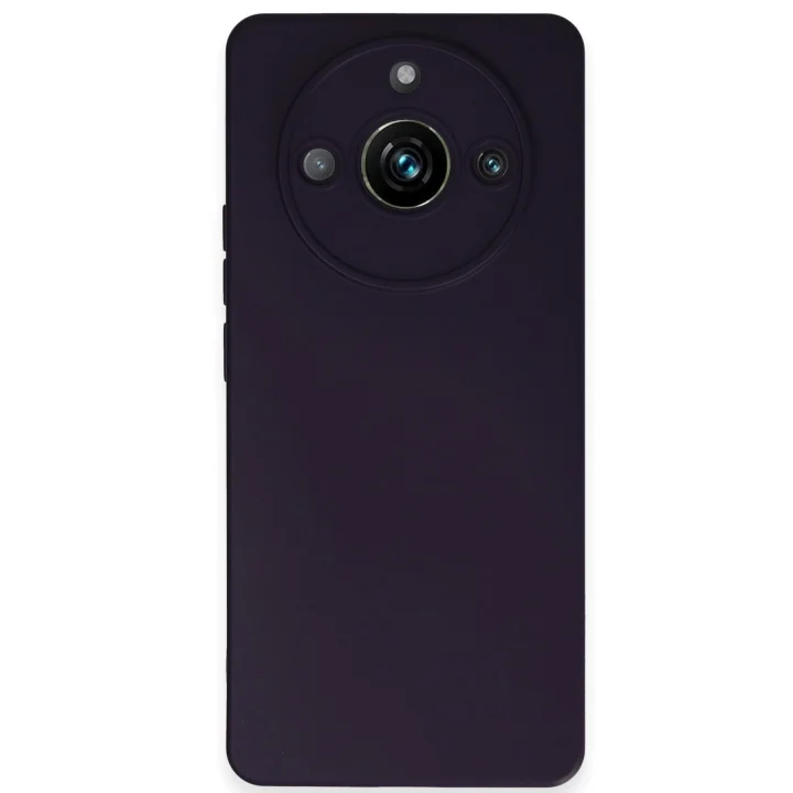 Mey İthalat®  Realme 11 Pro Kılıf Nano içi Kadife Silikon - Mor