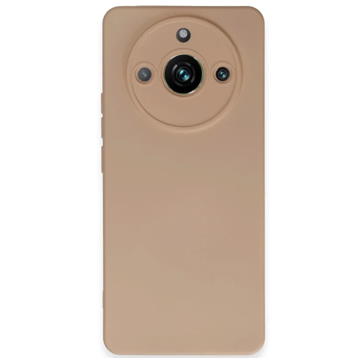 Mey İthalat®  Realme 11 Pro Kılıf Nano içi Kadife Silikon - Pudra