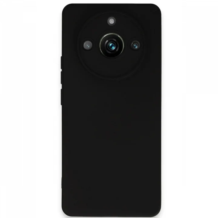 Mey İthalat®  Realme 11 Pro Kılıf Nano içi Kadife Silikon - Siyah