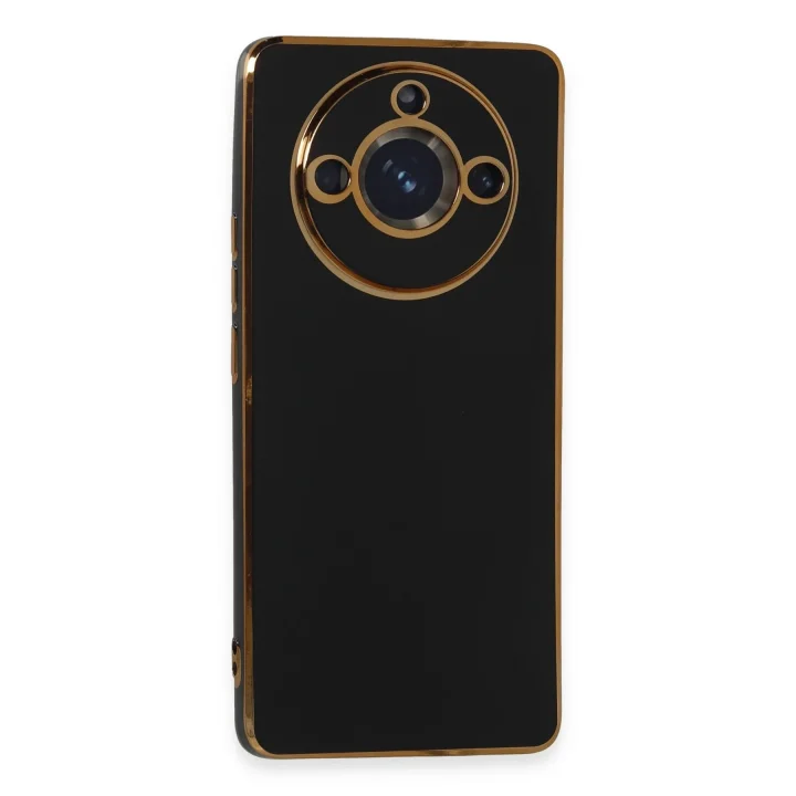 Mey İthalat®  Realme 11 Pro Kılıf Volet Silikon - Siyah