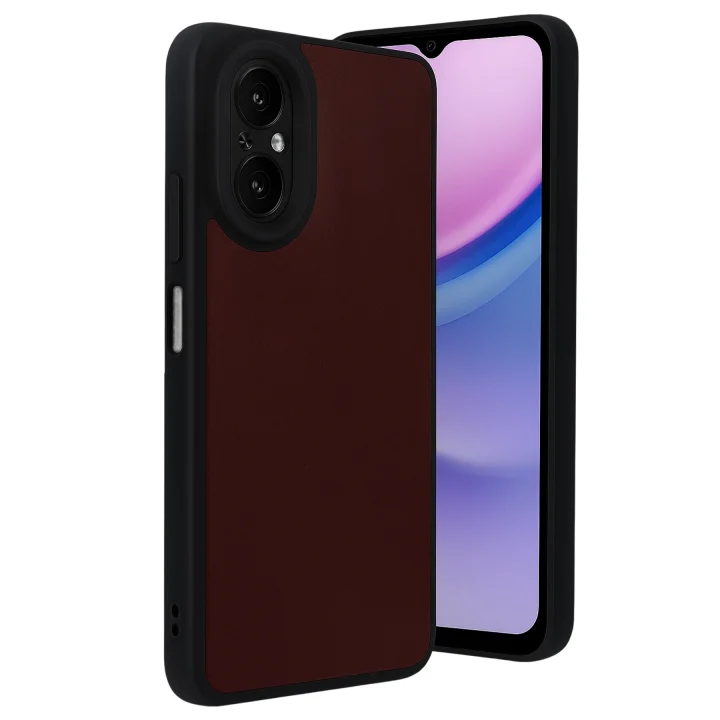 Mey İthalat®  Realme 12 Lite Kılıf Aras Deri Kapak - Bordo