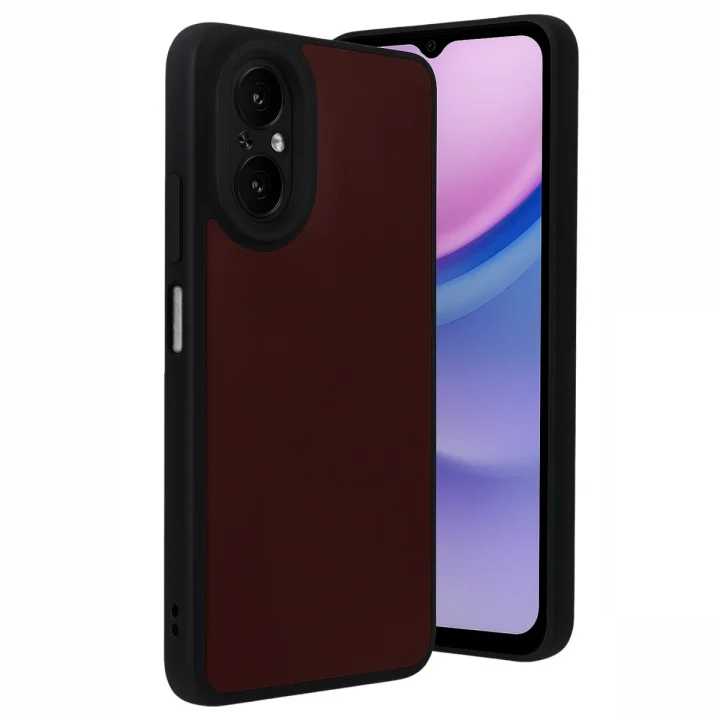 Mey İthalat®  Realme 12 Lite Kılıf Aras Deri Kapak - Bordo