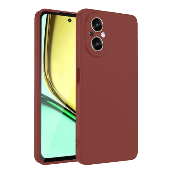 Mey İthalat®  Realme 12 Lite Kılıf First Silikon - Bordo