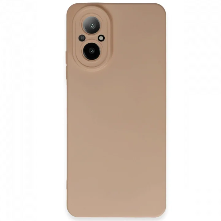 Mey İthalat®  Realme 12 Lite Kılıf Nano içi Kadife Silikon - Pudra