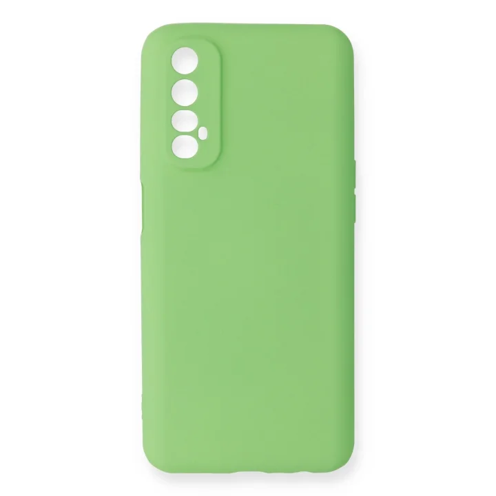 Mey İthalat®  Realme 7 Kılıf First Silikon - Yeşil