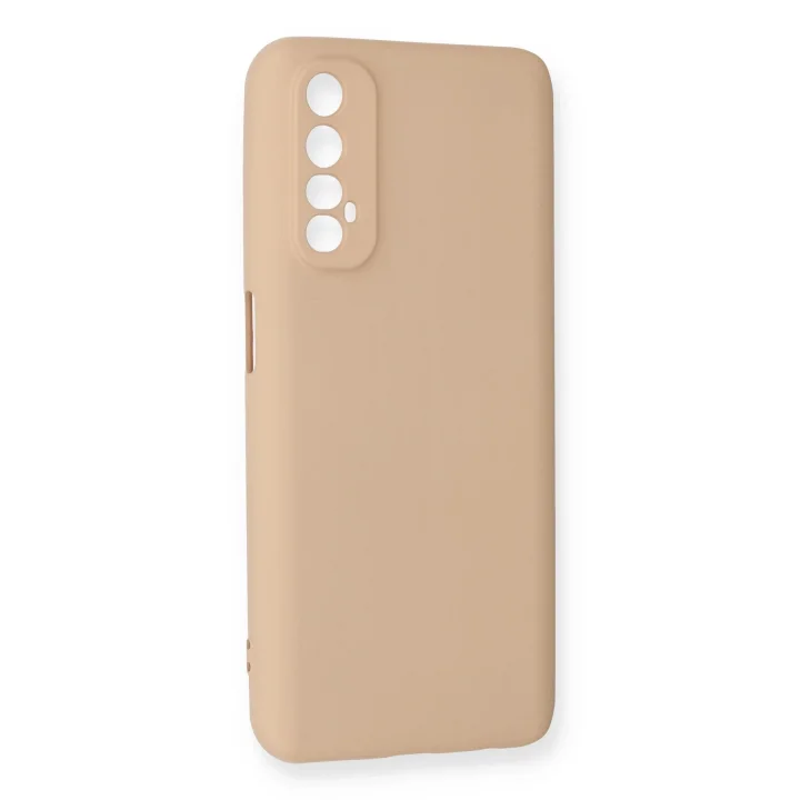 Mey İthalat®  Realme 7 Kılıf Nano içi Kadife Silikon - Pudra