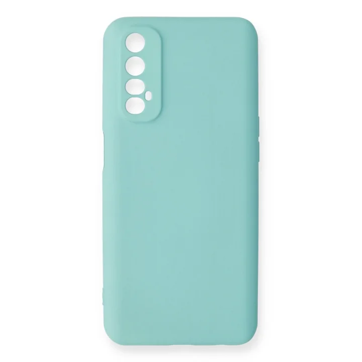 Mey İthalat®  Realme 7 Kılıf Nano içi Kadife Silikon - Turkuaz