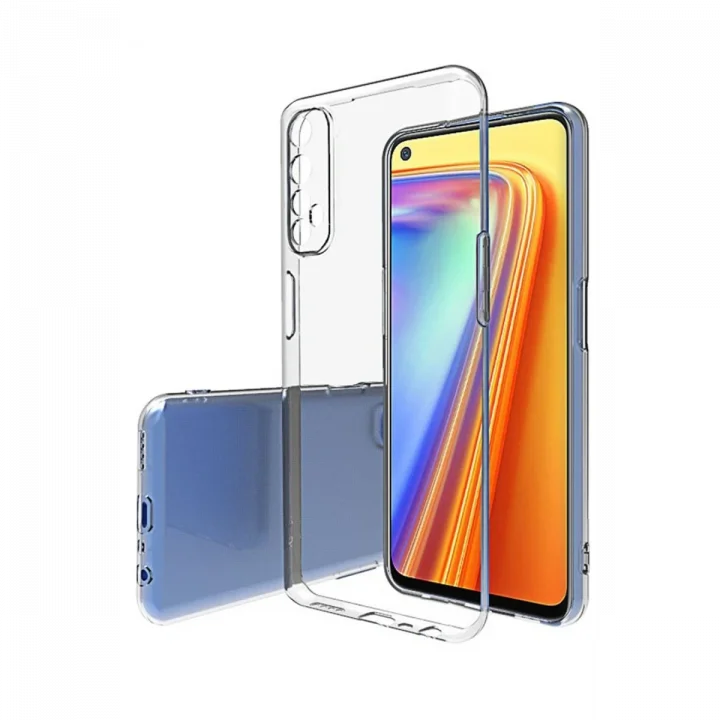 Mey İthalat®  Realme 7 Pro Kılıf Lüx Şeffaf Silikon - Şeffaf