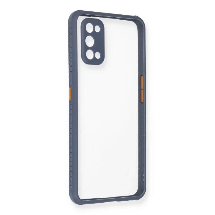 Mey İthalat®  Realme 7 Pro Kılıf Miami Şeffaf Silikon - Gri