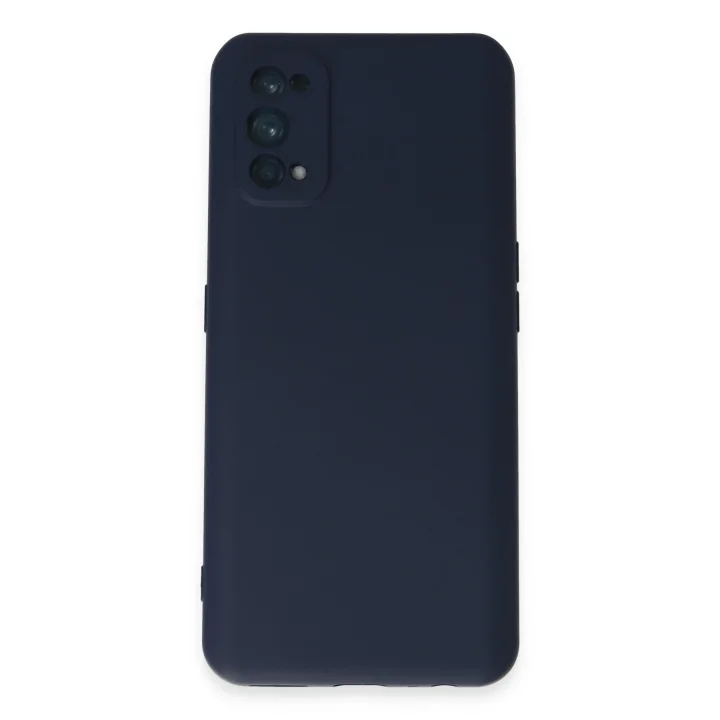 Mey İthalat®  Realme 7 Pro Kılıf Nano içi Kadife Silikon - Lacivert