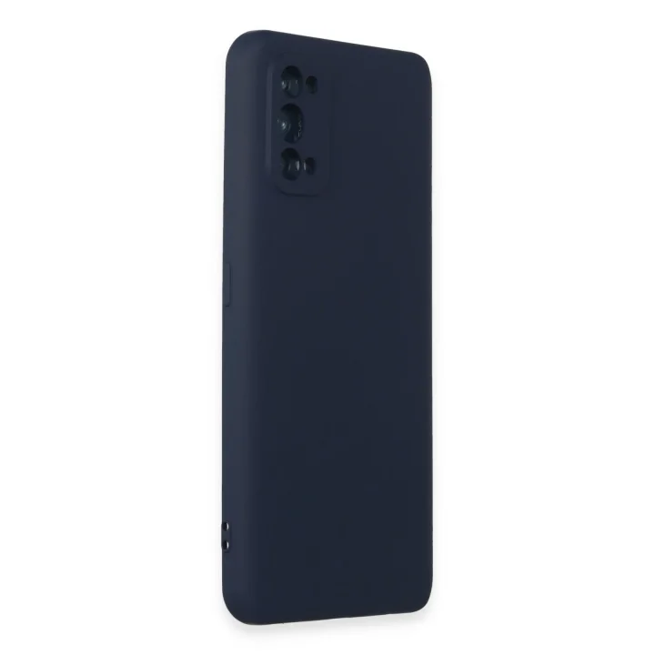 Mey İthalat®  Realme 7 Pro Kılıf Nano içi Kadife Silikon - Lacivert
