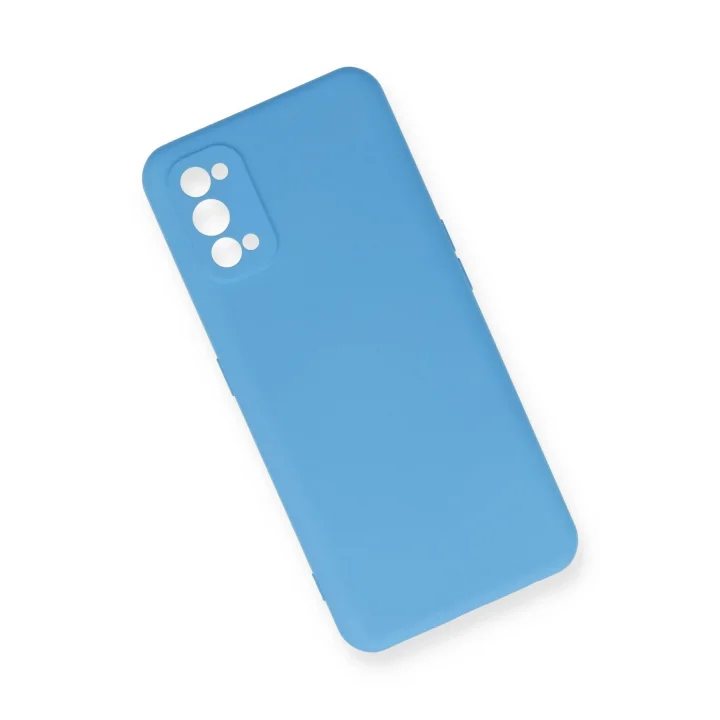 Mey İthalat®  Realme 7 Pro Kılıf Nano içi Kadife Silikon - Mavi