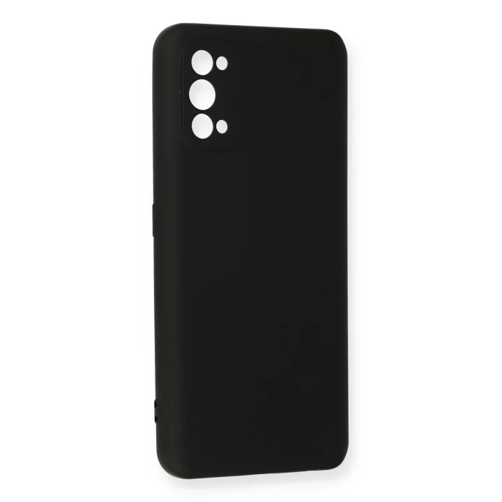 Mey İthalat®  Realme 7 Pro Kılıf Nano içi Kadife Silikon - Siyah