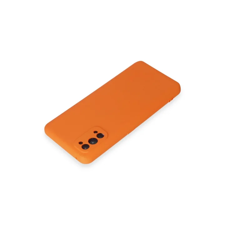 Mey İthalat®  Realme 7 Pro Kılıf Nano içi Kadife Silikon - Turuncu