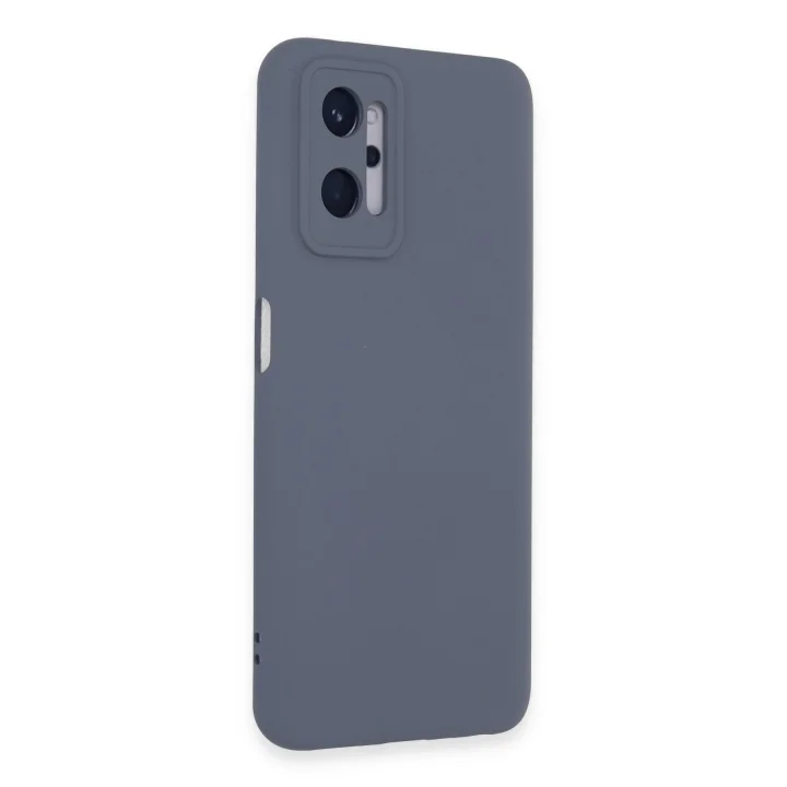 Mey İthalat®  Realme 9i 4G Kılıf Nano içi Kadife Silikon - Gri