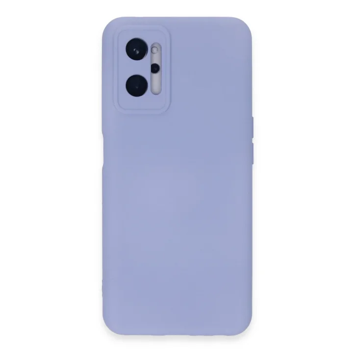 Mey İthalat®  Realme 9i 4G Kılıf Nano içi Kadife Silikon - Lila