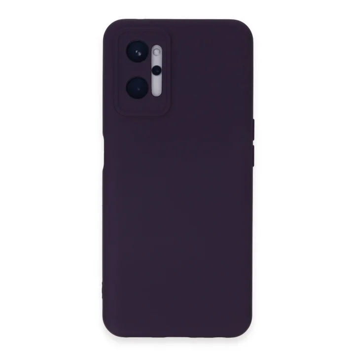 Mey İthalat®  Realme 9i 4G Kılıf Nano içi Kadife Silikon - Mor