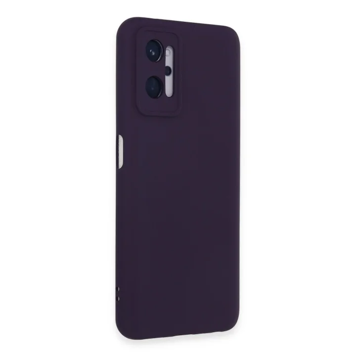 Mey İthalat®  Realme 9i 4G Kılıf Nano içi Kadife Silikon - Mor