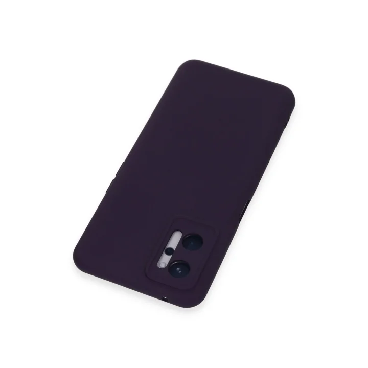 Mey İthalat®  Realme 9i 4G Kılıf Nano içi Kadife Silikon - Mor