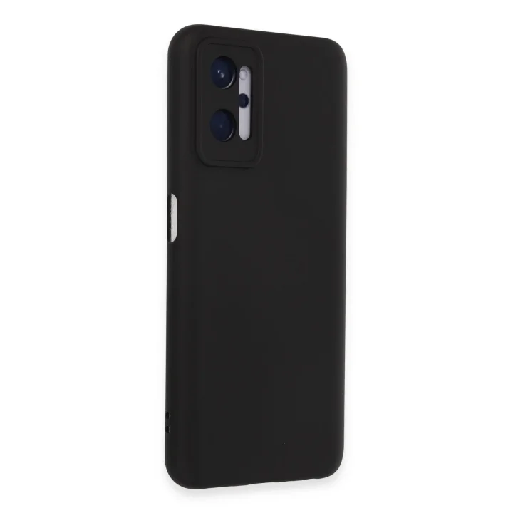 Mey İthalat®  Realme 9i 4G Kılıf Nano içi Kadife Silikon - Siyah