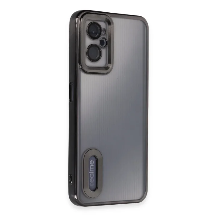 Mey İthalat®  Realme 9i 4G Kılıf Slot Silikon - Siyah