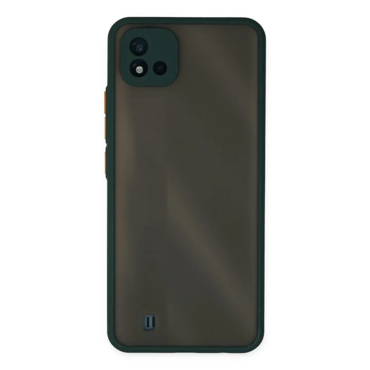 Mey İthalat®  Realme C11 2021 Kılıf Montreal Silikon Kapak - Yeşil