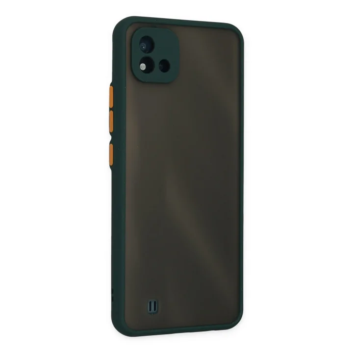 Mey İthalat®  Realme C11 2021 Kılıf Montreal Silikon Kapak - Yeşil
