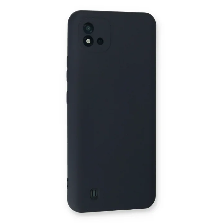 Mey İthalat®  Realme C11 2021 Kılıf Nano içi Kadife Silikon - Lacivert