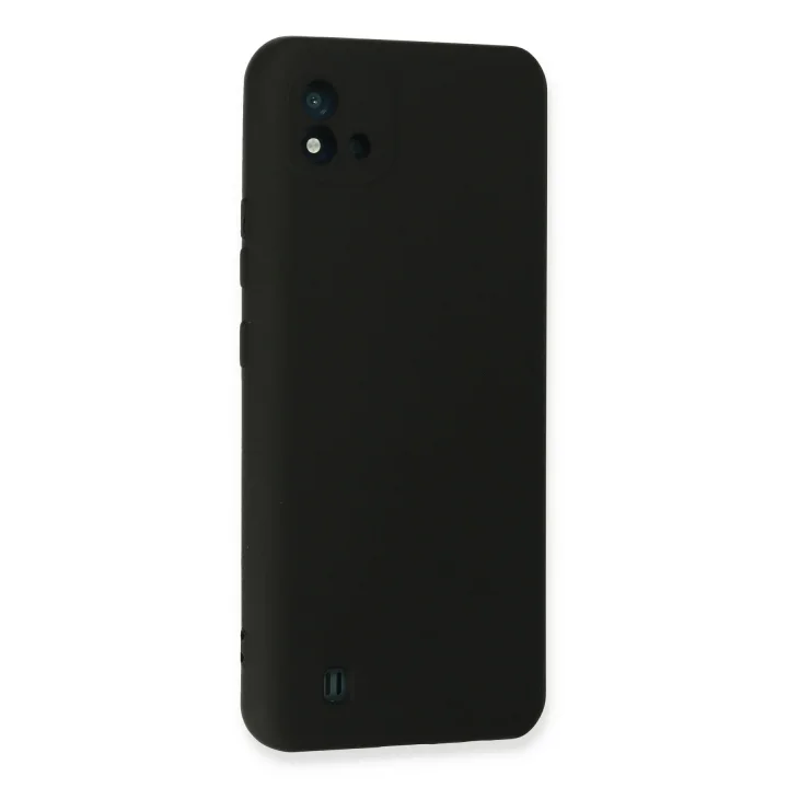 Mey İthalat®  Realme C11 2021 Kılıf Nano içi Kadife Silikon - Siyah
