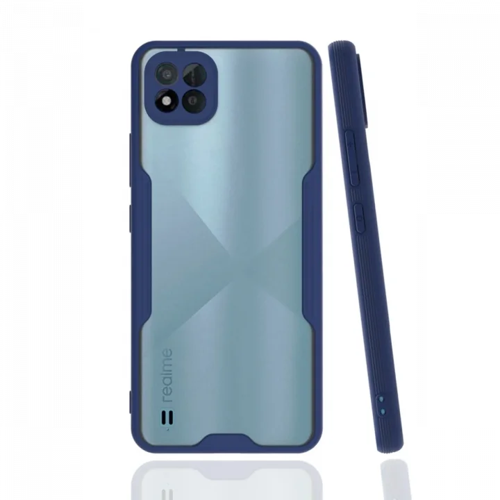 Mey İthalat®  Realme C11 2021 Kılıf Platin Silikon - Lacivert