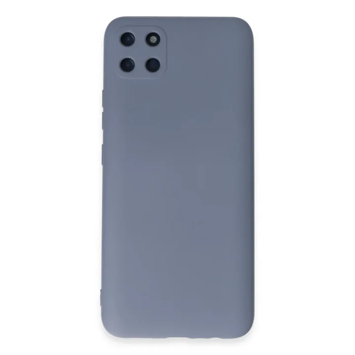 Mey İthalat®  Realme C11 Kılıf Nano içi Kadife Silikon - Gri