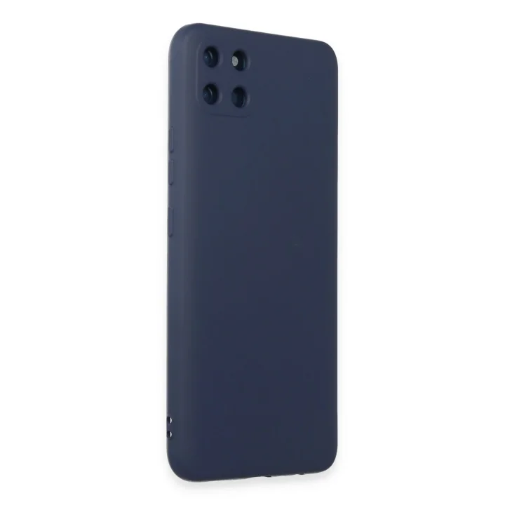 Mey İthalat®  Realme C11 Kılıf Nano içi Kadife Silikon - Lacivert