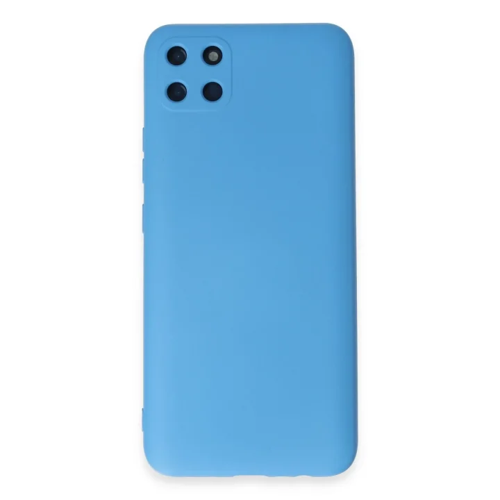 Mey İthalat®  Realme C11 Kılıf Nano içi Kadife Silikon - Mavi