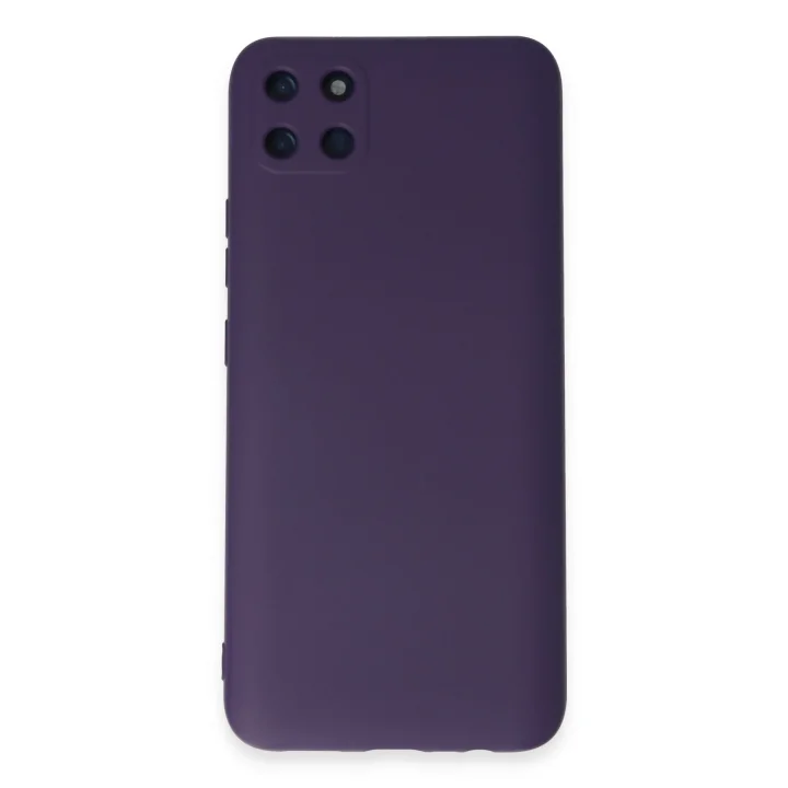 Mey İthalat®  Realme C11 Kılıf Nano içi Kadife Silikon - Mor