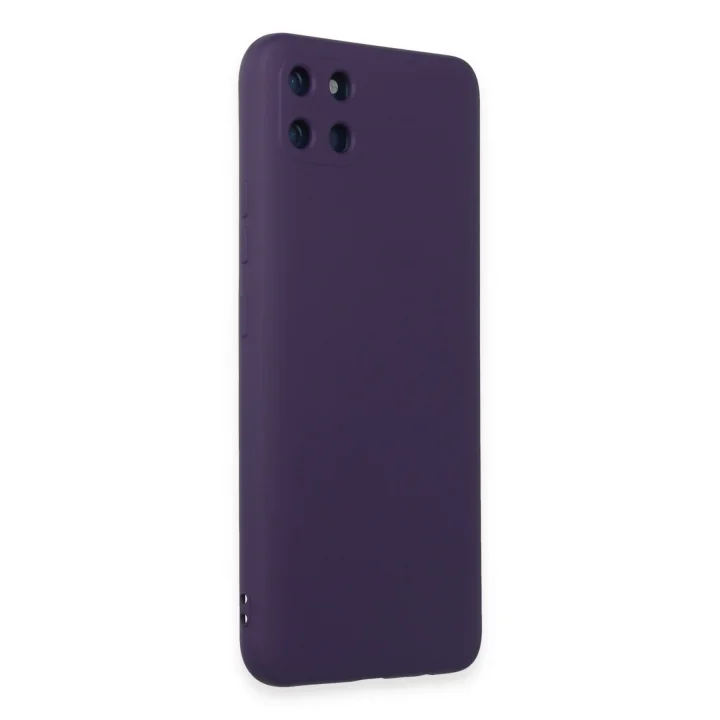 Mey İthalat®  Realme C11 Kılıf Nano içi Kadife Silikon - Mor